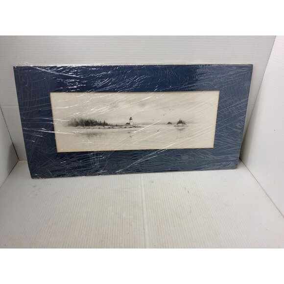 Vintage Virginia Miller Original Lighthouse Lithograph - Picture 7 of 7